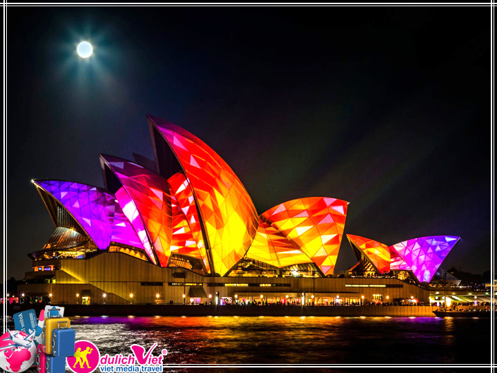 Du lịch Úc - Sydney - Blue Mountain - Lễ hội ánh sáng Vivid Sydney từ Sài Gòn